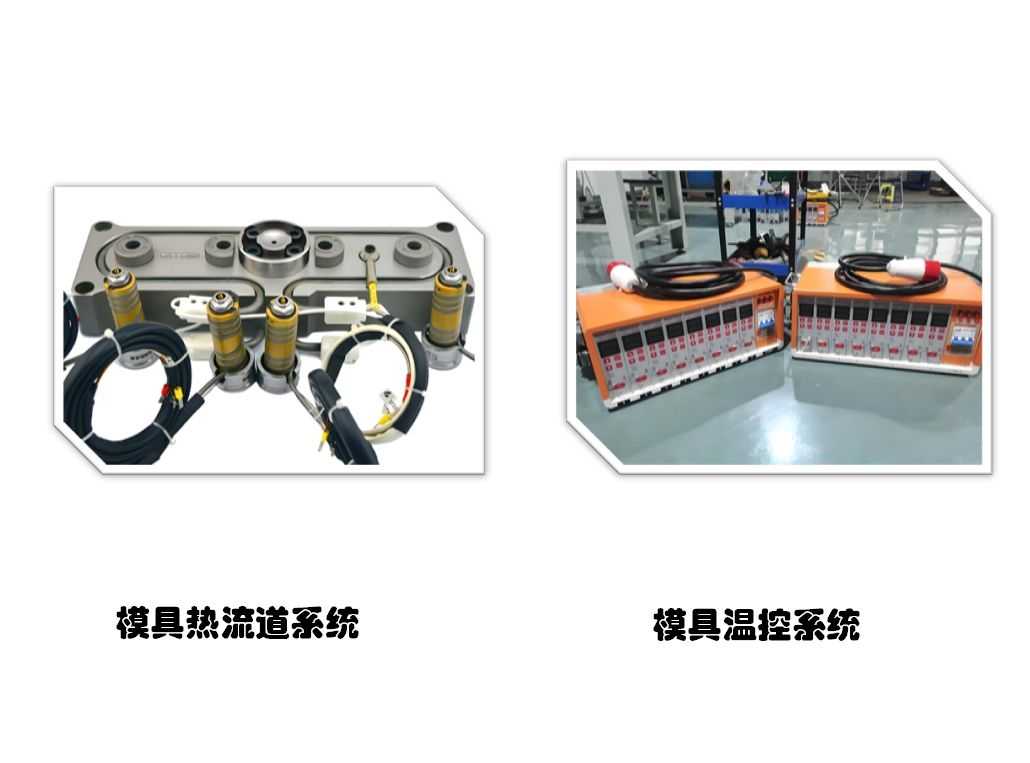 雙色模具熱流道和溫度控制系統(tǒng)示意圖